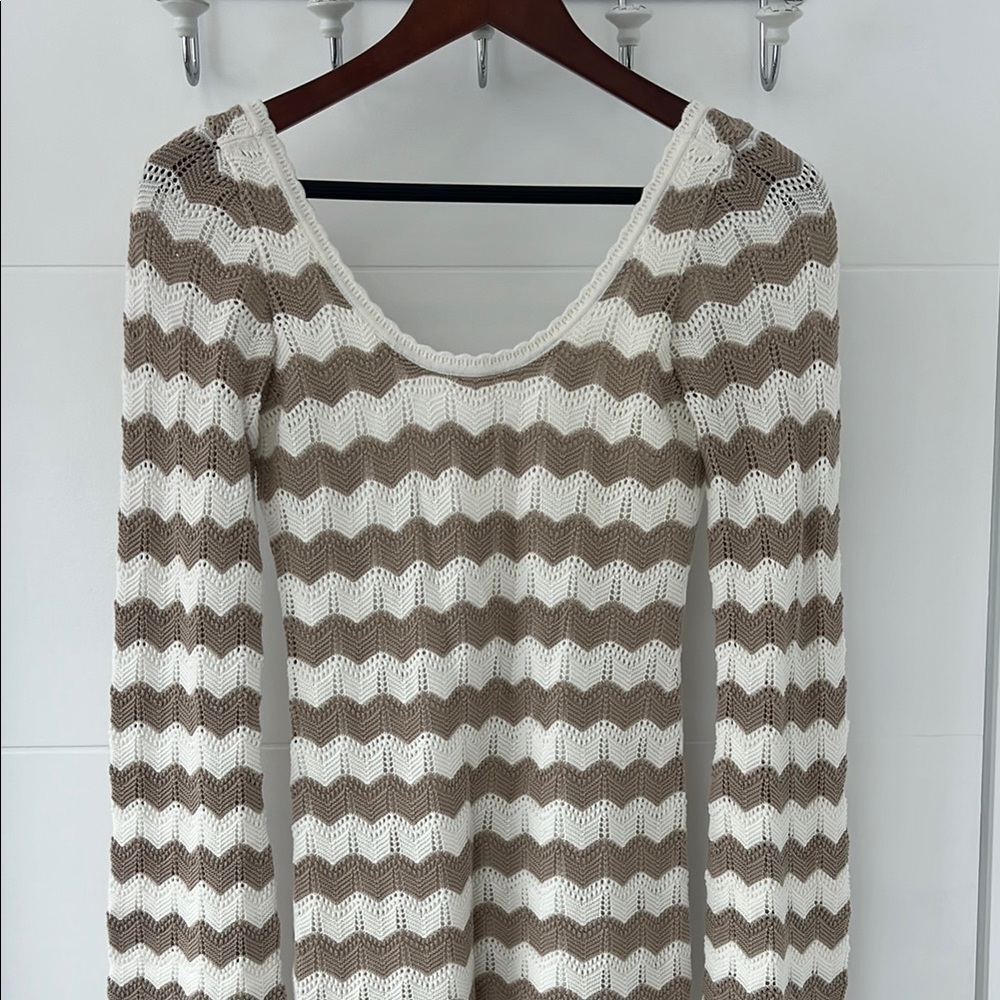 Hollister Striped crochet Knit dress
